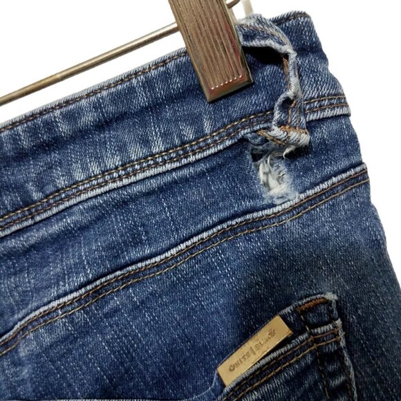 WHITE House Black Market Denim Jeans Size 4 - Picture 5 of 10